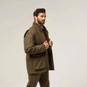 Combrook Mens Tweed Shooting Field Coat, teak