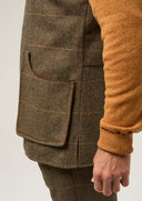 Combrook Mens Tweed Shooting Waistcoat, teak