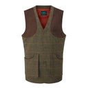 Combrook Mens Tweed Shooting Waistcoat, teak