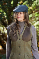Combrook Ladies Tweed Shooting Waistcoat, Grove