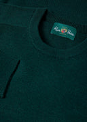 Dorset lammeulds sweater, classic fit, herre, tartan grøn