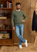 Dorset lammeulds sweater, classic fit, herre, landscape (kost/pris)