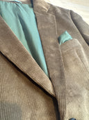 London blazer herre, genova fløjl, mud brun