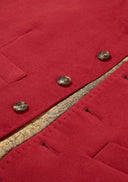 Moleskin Formal Moleskin Waistcoat vest, maroon rød, blød moleskin