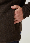 Ferndale Explorer strikket overshirt, herre, kogt lammeuld, cocoa