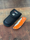 Böker Magnum HL jagtkniv med skede, signalorange