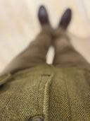 Berston skydevest, derby tweed, lys salvie