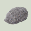 Carloway Harris Tweed Bakerboy Hat - lys grå