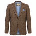 London tweed blazer, Harris Tweed, herringbone check, farve 696