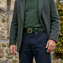 Malton Bridle Hunter læderbælte, grøn