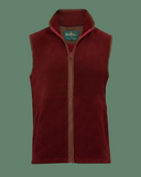 Aylsham Mens Fleece Gilet vest, vinrød