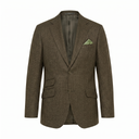 London blazer, letvægt sommerjakke, uld/silke, brun, farve 20