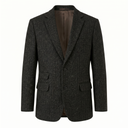 London tweed blazer, Harris Tweed, koksgrå sildebensmønster 600