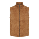 Veikko vest, ruskind, cognac