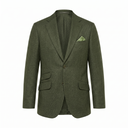London blazer, letvægt sommerjakke, uld/silke, brungrøn, farve 25