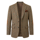 London tweed blazer, Harris Tweed, beige med prince of wales tern 625