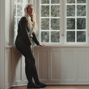 Glencoe Ladies Roll Neck rullekravesweater, Loden Green, Geelong lammeuld