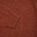 Donegal Jumper rundhalset sweater, Burnt Orange Rhum, Glenugie Nep lammeuld
