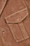 Mallory safarijakke, fløjl, mørk beige