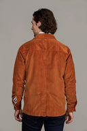 Keith overshirt, fløjl, soft orange