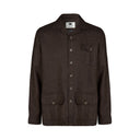 Beauly Tweed Shacket overshirt, brun