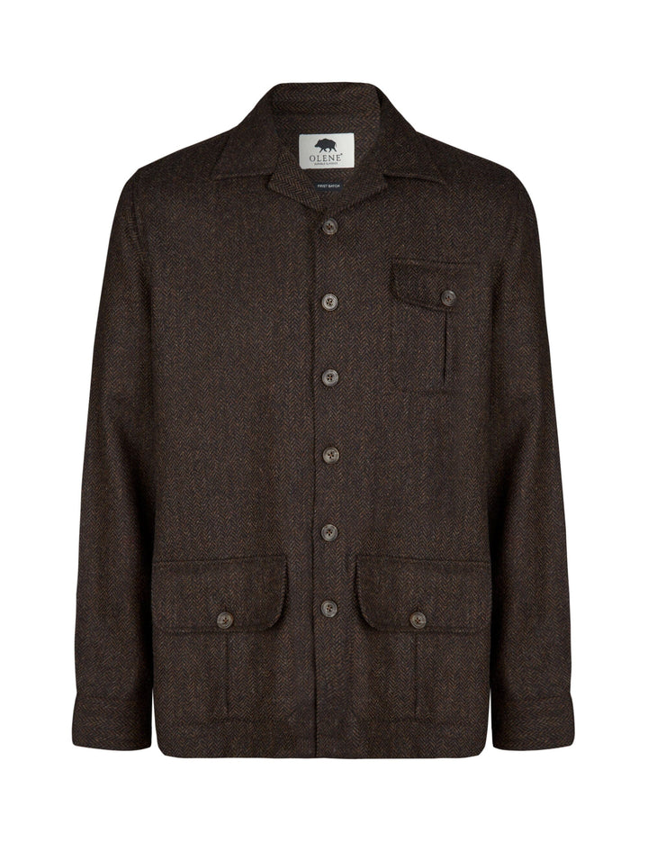 Beauly Tweed Shacket, brun