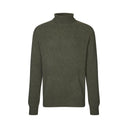 Ballater Roll Neck rullekravesweater, Loden Green, Geelong lammeuld