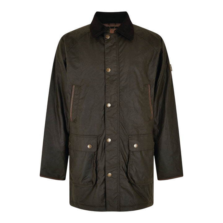Brunswick Mens Long Oilskin Jacket, mørkegrøn/verdigris med Primaloft vattering