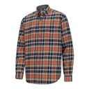 Pitcairn Brushed Flannel Check skjorte, rust/grøn/blå