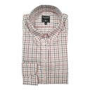 Skjorte Steward modern fit, herre, rød/blå/beige tern