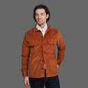 Keith overshirt, fløjl, soft orange
