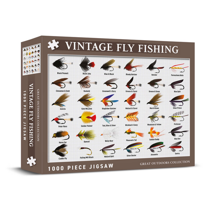 Vintage Flyfishing puslespil med 1000 brikker