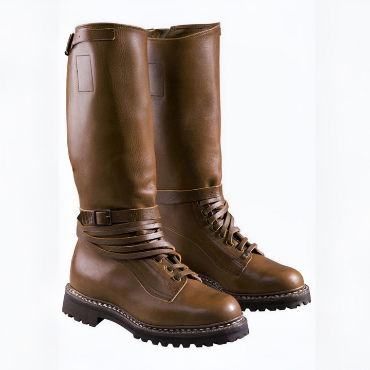 Ungarsk jagtstøvle med højt skaft, læder