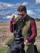 Barrington Country Waistcoat, vest, derby tweed, mørk grøn