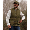 Barrington Country Waistcoat, vest, derby tweed, mørk grøn