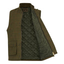 Barrington Country Waistcoat, vest, derby tweed, mørk grøn
