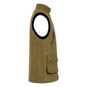 Barrington Country Waistcoat, derby tweed, vest, lys salvie