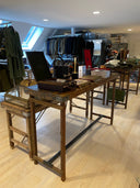 Agra vintage højt klapbord i træ