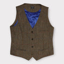 Lea tweed vest, Harris Tweed, light green, farve 630
