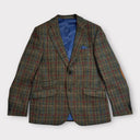 London tweed blazer, Harris Tweed, rød/blå tern 650