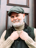 Oban Roll Neck rullekravesweater, Sandstorm lys camel, Geelong lammeuld
