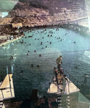 Badeshorts Italian Seventies, marineblå