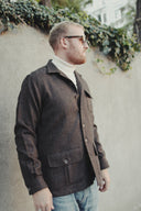Beauly Tweed Shacket overshirt, brun