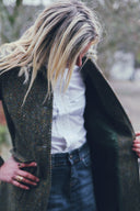 Marly Tweed Coat dame, Magee Tweed, chunky sildeben mønster