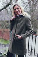 Marly Tweed Coat dame, Magee Tweed, chunky sildeben mønster