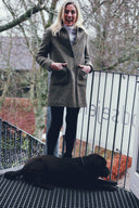 Marly Tweed Coat dame, Magee Tweed, chunky sildeben mønster