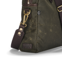 Light Waxed Laptop Bag, olivengrøn