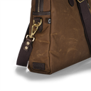Light Waxed Laptop Bag, brun
