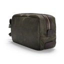 Light Waxed Wash Bag, grøn