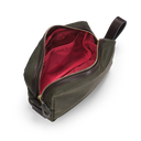Light Waxed Wash Bag, grøn